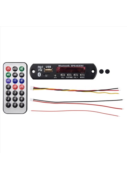 Bluetooth 5 0 Mp3 Decoder Tahtası Dc 5V 12V Car Fm Radyo Modülü Desteği Tf USB Aux Aux Aux (Yurt Dışından)