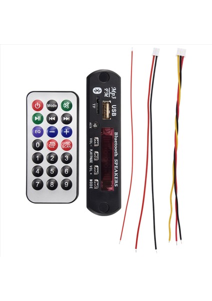 Bluetooth 5 0 Mp3 Decoder Tahtası Dc 5V 12V Car Fm Radyo Modülü Desteği Tf USB Aux Aux Aux (Yurt Dışından) modelleri