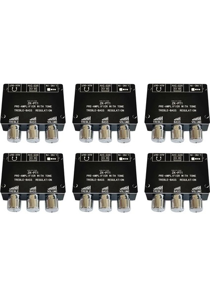 6x Bluetooth 5 0 Decoder Tahtası Çift Kanallı Stereo Düşük Gürültü Yüksek ve Düşük Tonu Ön Modül Ön Amplifikatör Kartı Zk-Pt1 (Yurt Dışından)