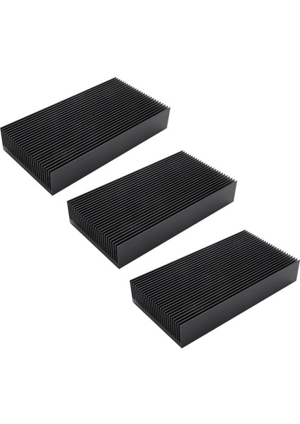 LED Güç Transistörü Elektrik Radyatör Çipi Için 3x Dayanıklı Gümüş Alüminyum Yayılan Yüzgeç Soğutma Soğutma 80X27X150MM (Yurt Dışından)