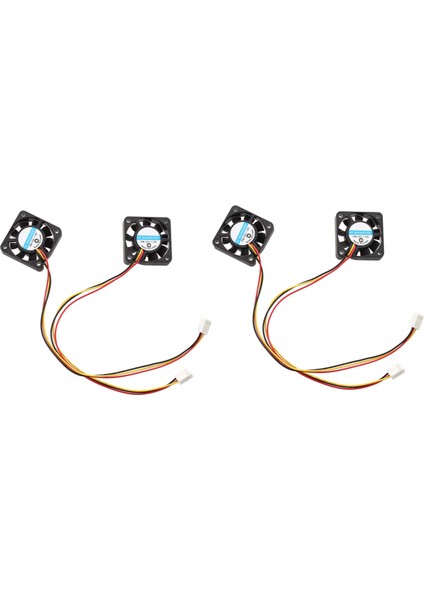 4 Adet 3 Pin 40MM Kare Pc Bilgisayar Soğutma Fanı Dc 12V Siyah (Yurt Dışından)