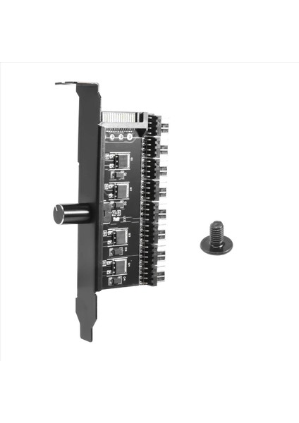 Pc 8 Kanallar Fan Hub Hub Soğutma Fan Hız Kontrolörü Cpu Kılıfı HDD VGA Pwm Fan Pcı Braket Gücü 12V Fan (Sata) (Yurt Dışından) fiyatları