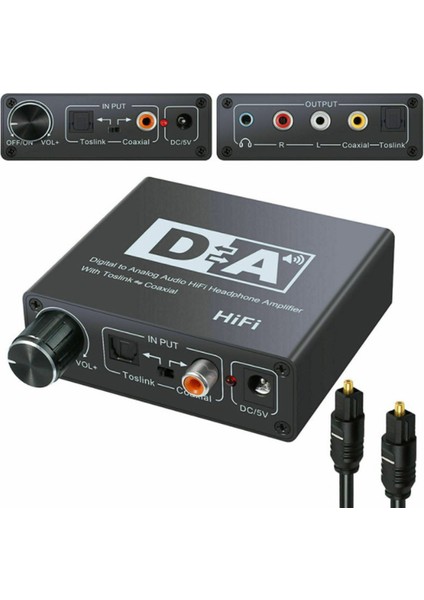 Rca R/l Ses Kod Çözücü Spdıf Atv Dac Amplifikatörüne Koaksiyel Sinyal Kaymak Için Dijitalden Analog Audio Dönüştürücü Optik Fiber (Yurt Dışından) fiyatları