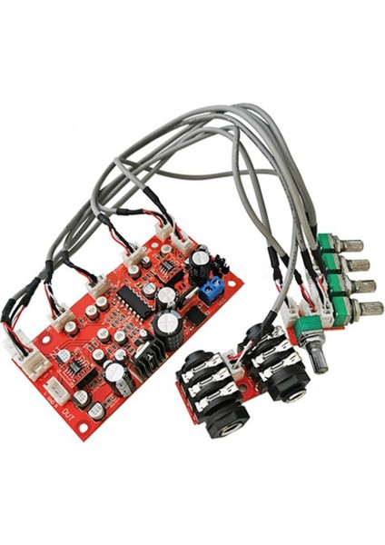 Dc 12V 24V PT2399 Dijital Mikrofon Ses Amplifikatör Kartı Karaoke Plaka Yankılanma Önsözü Yankılanan OP275 Op Amp (Yurt Dışından)