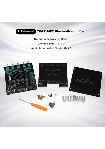 ZK-TB21 TPA3116D2 Bluetooth 5 0 Subwoofer Amplifikatör Kartı 50WX2+100W 2 1 Kanal Güç Ses Stereo Amplifikatör Kartı (Yurt Dışından) fiyatları