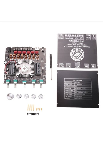 2 1 Kanallı TPA3251 Bluetooth Dijital Amplifikatör Modülü Yüksek ve Düşük Ton Subwoofer 220WX2+350W Amplifikatör Kartı XY-S350H (Yurt Dışından)