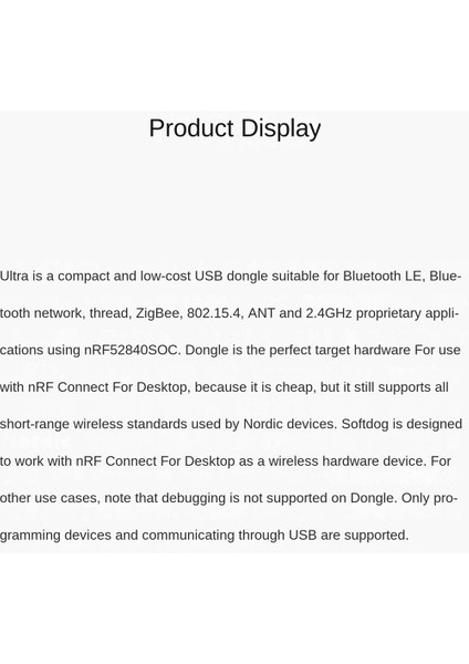 Değerlendirme Bluetooth Geliştirme Modülü Için Nordic NRF52840 Dongle USB Dongle (Yurt Dışından) fırsatları
