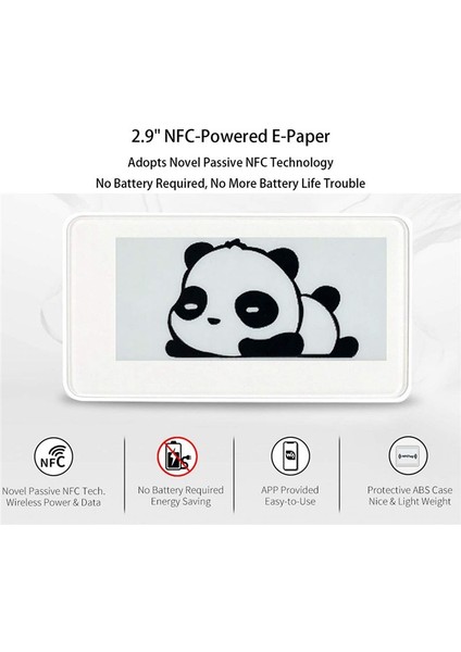 Waveshare 2 9 Inç Kablosuz Nfc ile Çalışan Epaper Eink E Kağıt E-Mürekkep Ekran Ekran Modülü Mobil Android Uygulaması Pil Yok (Yurt Dışından) fiyatları