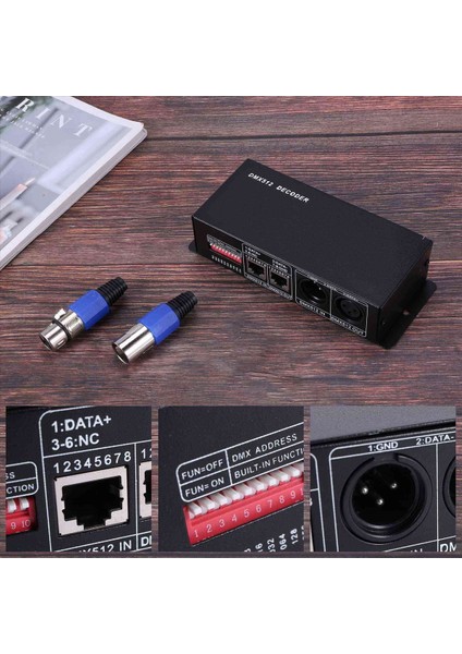 4x Dmx 512 4ch x 8A Kötü Kodüt Koducu 4 Kanallı Sürücü Rgbw LED Bant Dc 12V - 24V (Yurt Dışından) fırsatları