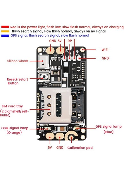 Gps Tracker Pcba Modülü Gerçek Zamanlı Izleme Bulucu Cihazı Araba Kids Yaşlı Erkekler Anti-Lost Kayıt Tracker (Yurt Dışından) modelleri