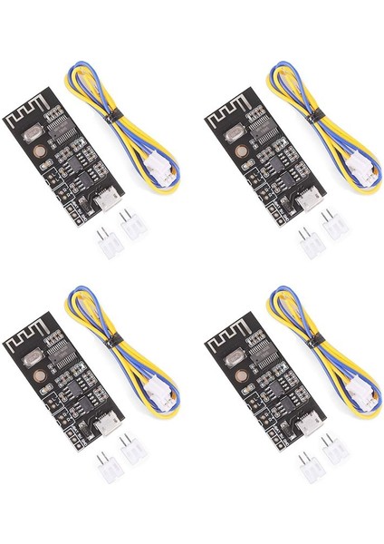 4x Bluetooth Amplifikatör Kartı 5W +5W Çıkış Gücü Dc 3 7V-4 2V/5V Mini Bluetooth Hoparlör Kartı (Yurt Dışından)