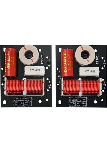 2 Adet Hoparlör Crossover Hoparlör Frekans Bölücü Kartı Tiz Bas Ses Crossover Filtreleri Frekans Distribütörü (Yurt Dışından) fiyatları