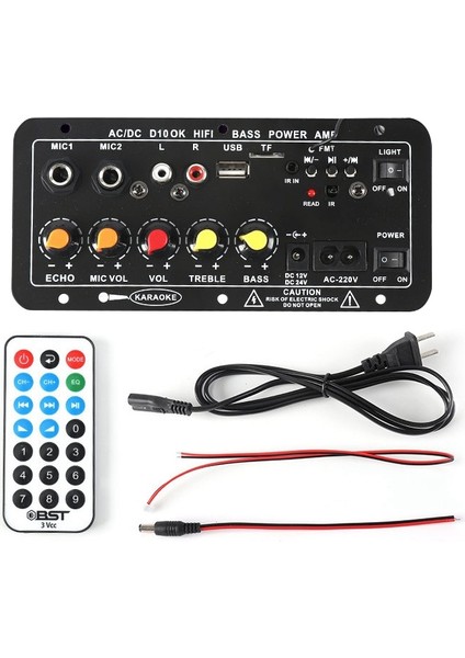 Ac 220V Dijital Bluetooth Stereo Amplifikatör Kartı Ses Amplifikatörleri Subwoofer Karaoke Oynatıcı Amplifikatörler Abd Fişi (Yurt Dışından) indirimleri