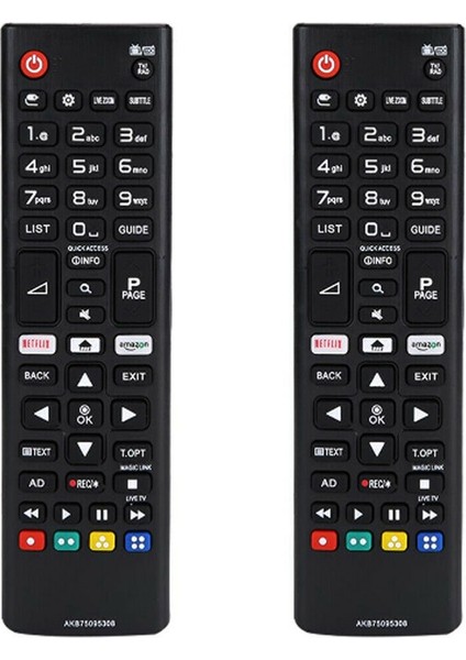 Lg Akıllı Tv Için 2x Evrensel Değiştirme Uzaktan Kumanda - AKB75095308 (Yurt Dışından)
