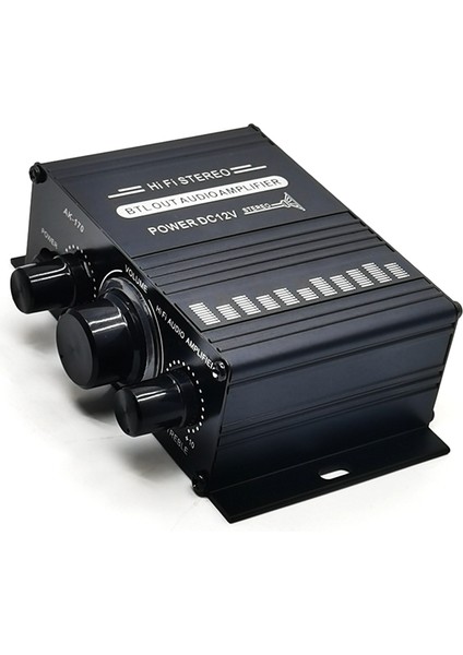 Mini Stereo Amplifikatör DC12V Çift Kanallı Hi-Fi Audio Player Motosiklet Araç Ev Kullanımı Için Cep Telefonu DVD Girişini (Yurt Dışından) fırsatları