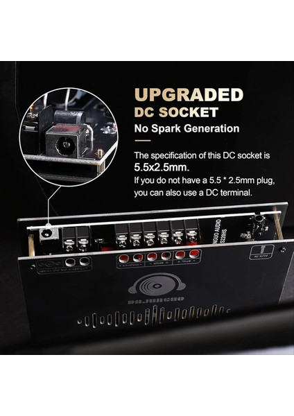 Dajunguo S220HS Bluetooth Güç Amplifikatör Kartı 2 1 Kanal TDA7498E 160WX2+220W 12V-38V Ses Güç Amplifikatör Modülü (Yurt Dışından) fiyatları