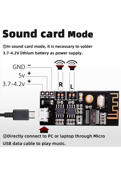 5x Bluetooth Amplifikatör Kartı 5W +5W Çıkış Gücü Dc 3 7V-4 2V/5V Mini Bluetooth Hoparlör Kartı (Yurt Dışından) modelleri