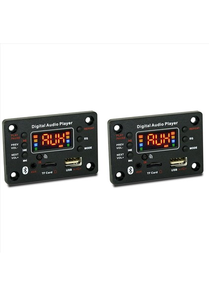 2x Bluetooth Modül Araç Audio Mp3 Kod Çözücü Bluetooth Mp3 Dekor Kodlayıcı Güç Amplifikatör Kartı Harici Mikrofon Işlevi (Yurt Dışından)