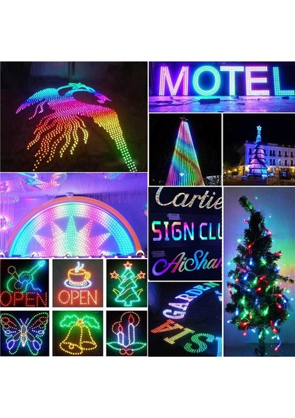 200PC WS2811 Rgb LED Pixels Işık Ayrı Ayrı Adreslenebilir 12MM Dağınık Dijital Tam Renkli LED Pixel Modül Işığı DC12V (Yurt Dışından) fırsatları