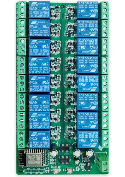ESP8266 Wifi 16 Kanal Röle Modülü ESP-12F Geliştirme Kartı Gücü 16 Yolu Röle Modülü Besleme Modu 12V (Yurt Dışından) indirimleri