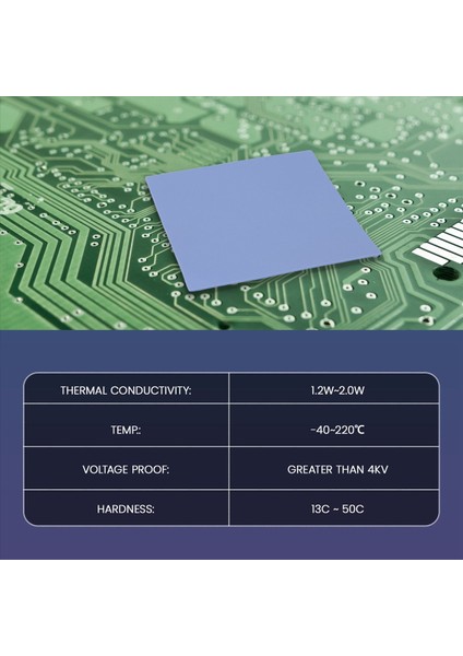 Gpu Cpu Sıck Sistemi Soğutma Iletişim Silikon Pad 100MMX100MMX1MM Termal Pad (Yurt Dışından) fiyatları