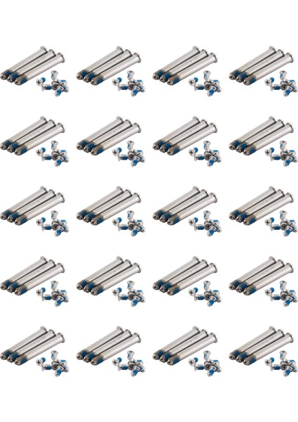 Apple MacBook Pro 13INCH Için 20X 15 Inç 17 Inç Arka Kapak Vidası MacBook A1278 A1286 A1297 Onarım Parçaları Gümüş Renk (Yurt Dışından)