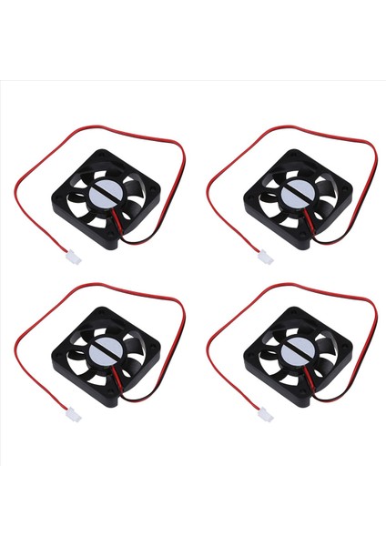 4x Dc 12V 2 Pıns Konnektörü Fırçasız Soğutma Fanı 50MM x 50MM x 10MM (Yurt Dışından)
