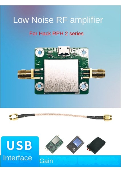 50M-6GHZ Düşük Gürültülü Rf Amplifikatör 20DB Hackrf H2 Için USB Güç Kaynağı Bağlantı Noktası ve Sma Kablosu ile 50ω Rf Amplifikatör Kazanç (Yurt Dışından) indirimleri