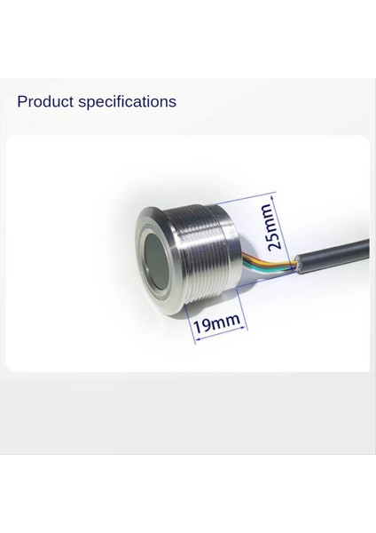 R503PRO 1500 Kapasite Yuvarlak Rgb LED Kontrolü Dc3 3V Kapasitif Parmak Izi Modülü Sensör Scanner Access Control Uart (Yurt Dışından) fırsatları