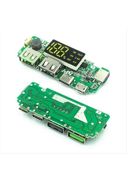 18650 Lityum Pil Dijital Ekran Şarj Modülü 5V 2 4A Ekran Boost Modüllü Üç Şarj Portu (Yurt Dışından) fiyatları