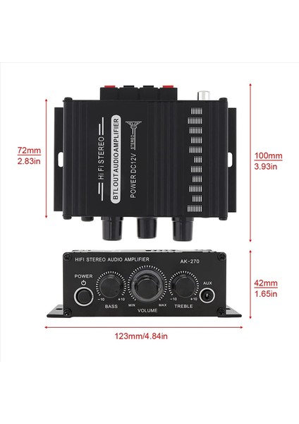 2x Güç Amplifikatörü Ses Karaoke Ev Sineması Amplifikatörü 2 Kanal D Sınıfı Amplifikatör Usb/sd Aux Girişi (Yurt Dışından) indirimleri