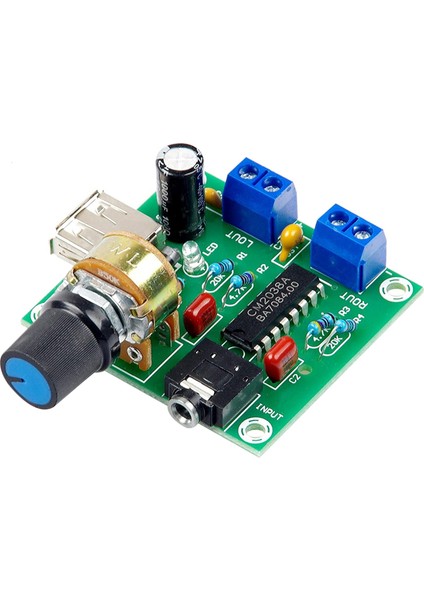 Mini Güç Amplifikatör Kart 5W+5W Hıfı Iki Kanallı Pm CM2038 5V USB Besleme Gücü Ses Amplifikatörü (Yurt Dışından)