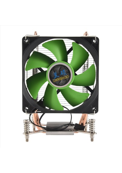Lanshuo Cpu Soğutucu 2 Isı Boruları Ultra Sessiz Soğutucu Fan Cpu Radyatörü Lga 2011 X79 X99 X299 (3pin Tek Fan) (Yurt Dışından)