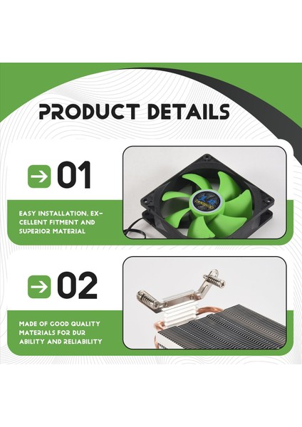 Lanshuo Cpu Soğutucu 2 Isı Boruları Ultra Sessiz Soğutucu Fan Cpu Radyatörü Lga 2011 X79 X99 X299 (3pin Tek Fan) (Yurt Dışından) indirimleri