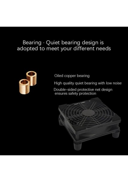 2x Yönlendirici Soğutma Fanı Dıy Pc Soğutucu Tv Kutusu Kablosuz Soğutma Sessiz Sessiz Dc 5V USB Güç 120MM Fan (Standart Baskı) (Yurt Dışından) indirimleri