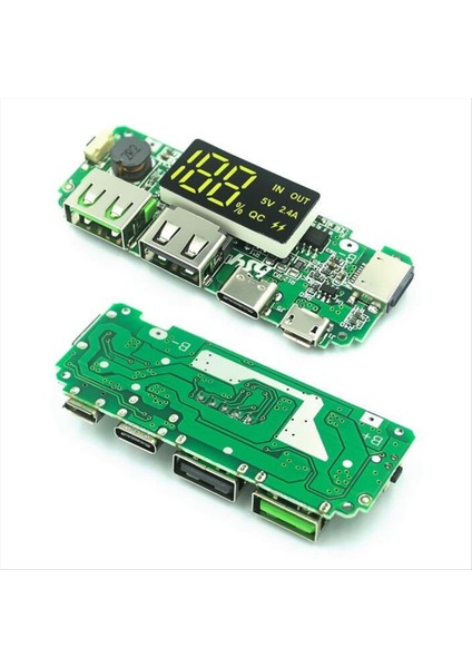 18650 Lityum Pil Dijital Ekran Şarj Modülü 5V 2A 1A Tek Şarj Portu Çok Işlevli Taşınabilir Boost Modül (Yurt Dışından) fırsatları
