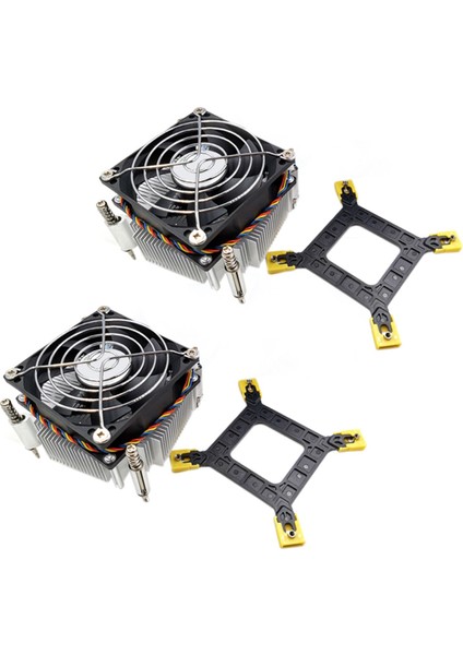 2x Cpu Soğutucu Fan Soğutma 1366 2011 1155 4 Pinli Tel Sıcaklık Kontrolü ve Hız Kontrol Radyatörü X58 X79 (Yurt Dışından)
