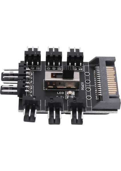 Çok Yollu Ayrıştırıcı Soğutucu Soğutma Fanı Hub Pc Bilgisayar Sata 1 Ila 8 3pin 12V Güç Soketi Pcb Adaptörü Xxm8 (Yurt Dışından) fırsatları