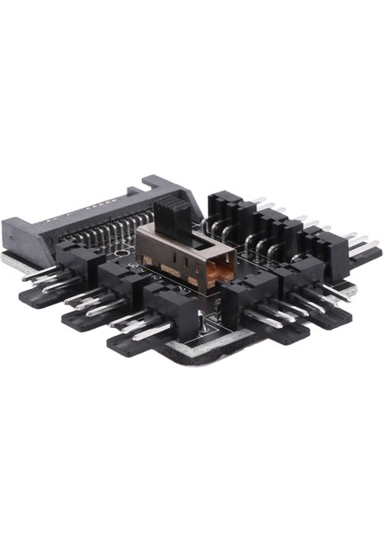 Çok Yollu Ayrıştırıcı Soğutucu Soğutma Fanı Hub Pc Bilgisayar Sata 1 Ila 8 3pin 12V Güç Soketi Pcb Adaptörü Xxm8 (Yurt Dışından) indirimleri