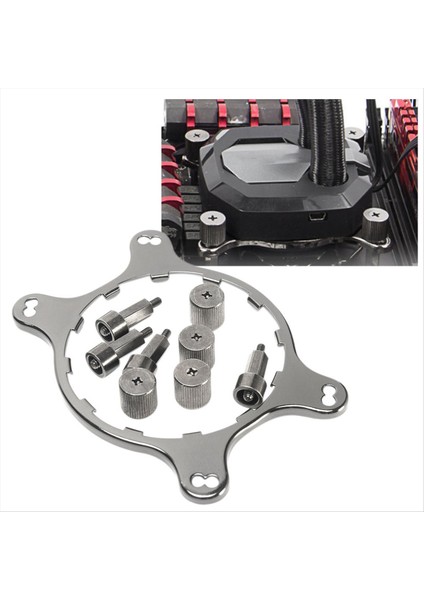 Cpu Soğutucu Fan Braket Soğutucu Tutucu Aksesuarları Bilgisayar Arka Plaka Değiştirme Soğutma Desteği Am4 Am5 Için Ispinin (Yurt Dışından) fırsatları