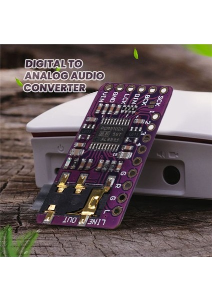 PCM5102 I2S Iıs Dijital Audio Dac Decoder Modülü Stereo Dac Dijital-Analog Dönüştürücü Ses Modülü Ahududu Pi Için (Yurt Dışından)