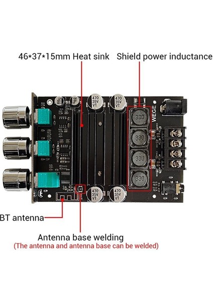 Zk-Xpsm Ses Amplifikatör Kartı 150WX2 TDA7498E Stereo Bas Ayarı Bluetooth Ses Güç Amplifikatör Kartı Modülü (Yurt Dışından) indirimleri