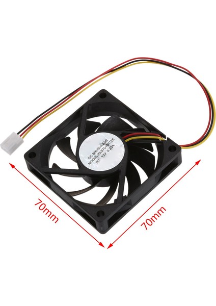 Pc 70X70X15MM Için Dahili 12V 3 Pin Cpu Fan Soğutucu Fanı (Yurt Dışından) fiyatları