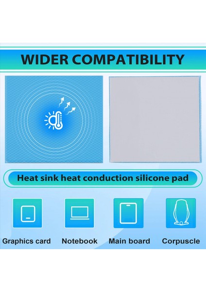 12 8W/MK Isı Yağkı Silikon Pad Cpu/gpu Grafik Kartı Termal Pad Mat Anakart Yağ Pedi 100X100X2MM (Yurt Dışından) indirimleri
