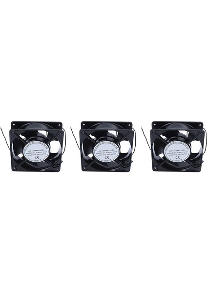 3x Ac 220V-240V0 14A Fırçasız Soğutucu Soğutma Fanı 120MM x 120MM X38MM (Yurt Dışından)