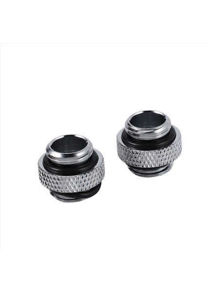 10PCS G1/4 Mini Harici Iplik Erkek Ila Erkek Su Soğutma Döner Bağlantı Adaptörü Su Soğutma Konnektörü Gümüş (Yurt Dışından) modelleri
