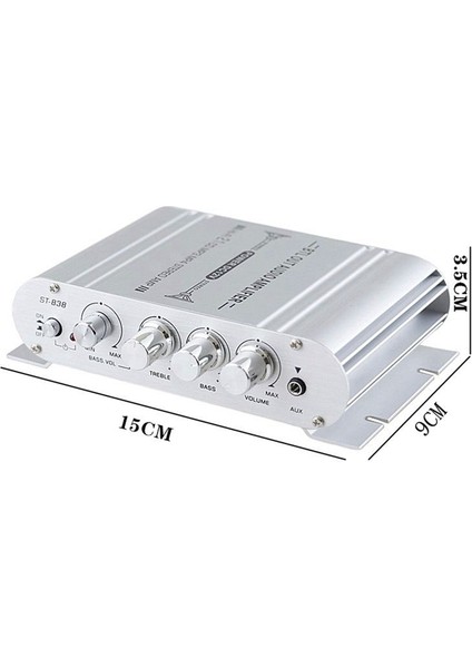 Araba Stereo Amplifikatör Hoparlörü Hıfı Power 2 1 Kanal Ev Subwoofer Ses Çıkışı 12V Ses Sistemi (Yurt Dışından) fırsatları