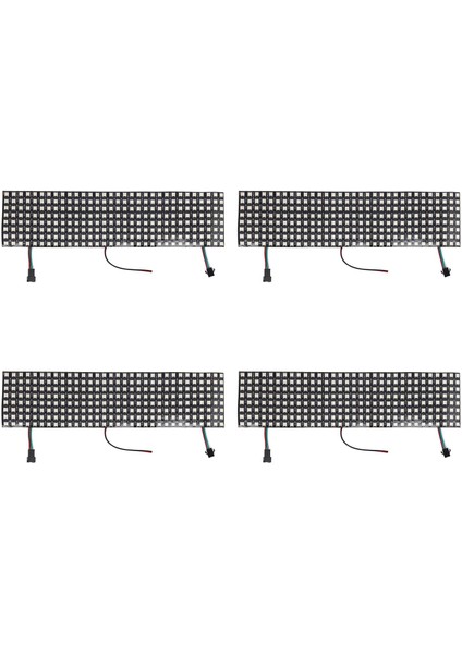 4x LED Matris Paneli WS2812B Rgb 832 Piksel Dijital Esnek Dot Matrix Ayrı Ayrı Adreslenebilir LED Ekran (Yurt Dışından)