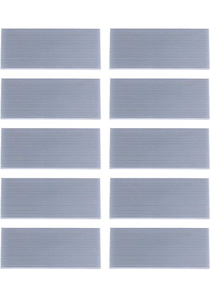 10X Alüminyum Isı Lavabosu Güç LED Amplifikatör Transistör 100X41X8MM Için (Yurt Dışından)
