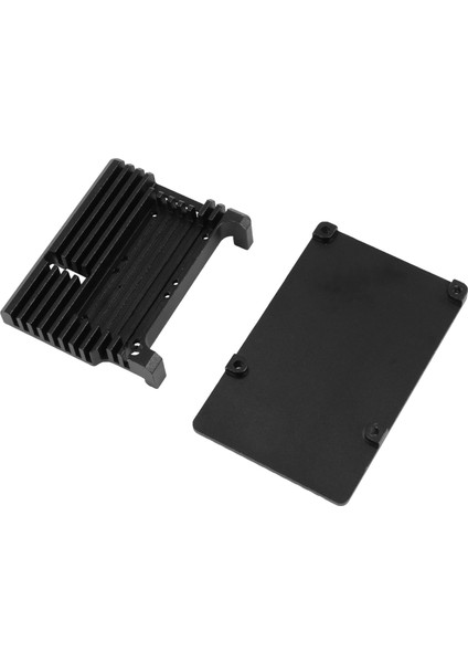 Raspberry Pi Için 2x 4 Alüminyum Kılıf Çift Soğutma Fanı Metal Kabuğu Raspberry Pi 4 Model B Için Siyah Muhafaza (Yurt Dışından) fırsatları